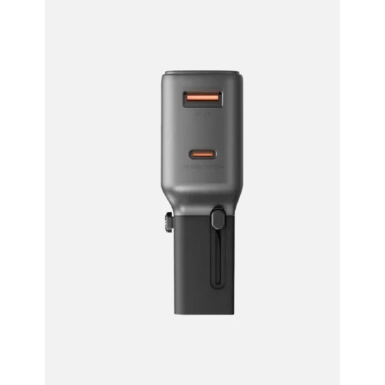 Energea Travelgo 1-Port Usb-C & Usb-A 35W Pd Travel Adapter - Gunmetal Black